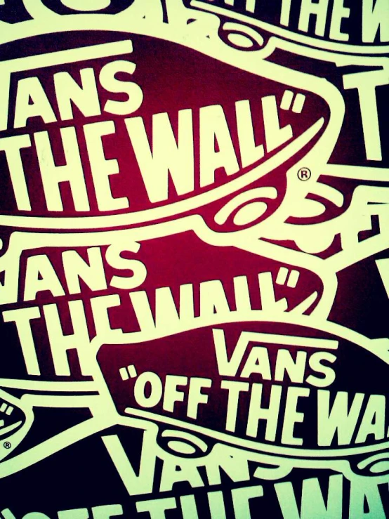 an image of an advertit for vans off the wall