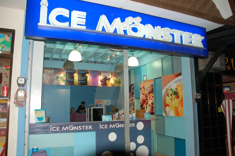 the ice monster is located inside the building