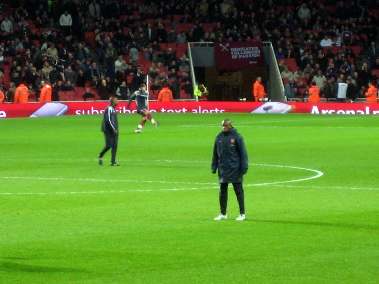 the soccer players are getting ready for the next ball