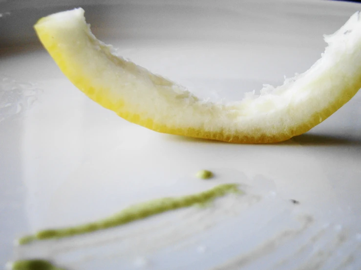 an apple wedge is peeled in the shape of a star