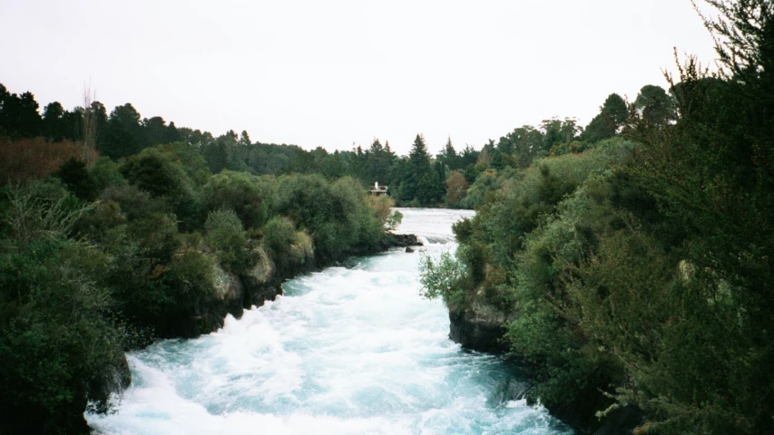 a river that is very clear of water