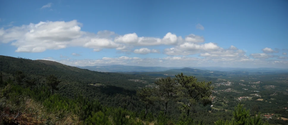 a scenic view of a city from the top of a hill