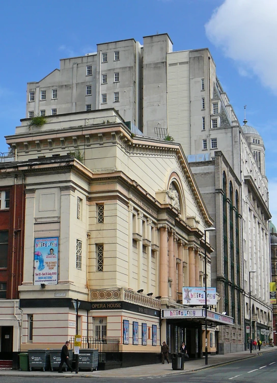 a po of a building with signs on the front of it