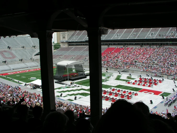 the stage is set for an upcoming college football game