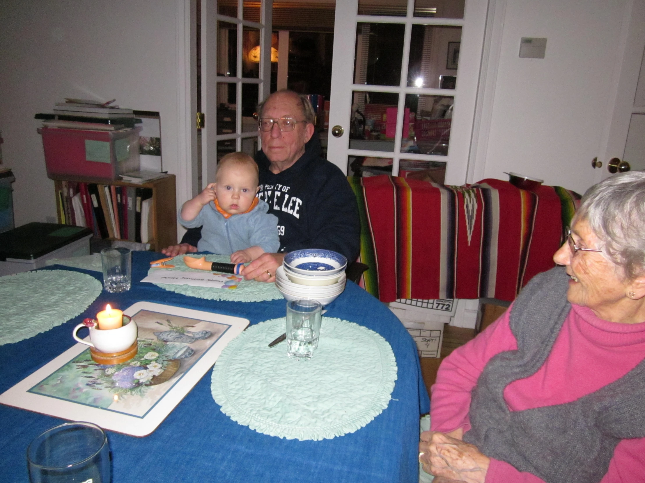 the two people are having a meal together