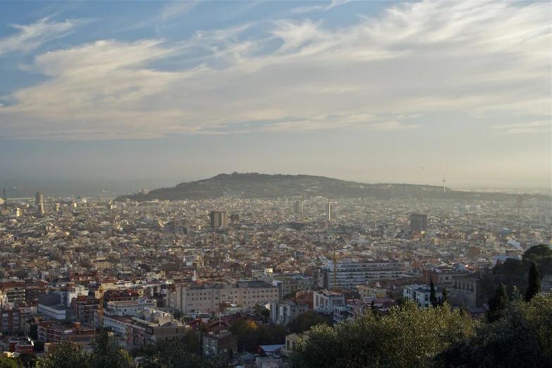 an image of the city from above