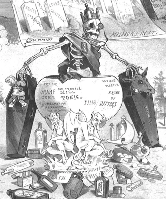 the cartoon depicting the death of king george