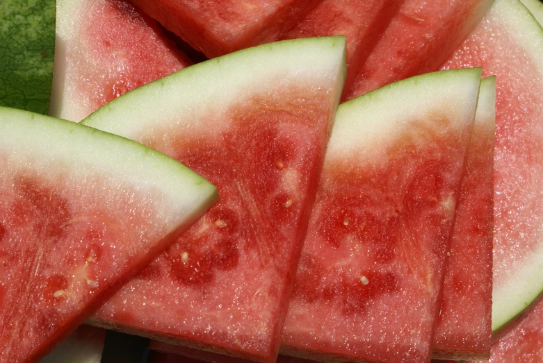 slices of watermelon and lime cut into pieces