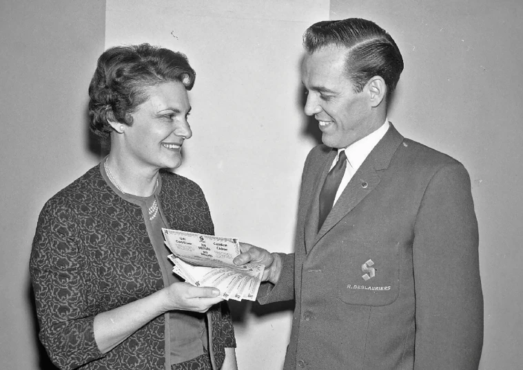 an old po of a couple holding books