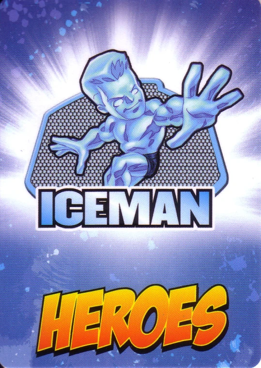 a close up of an ipod screen with an ice man logo