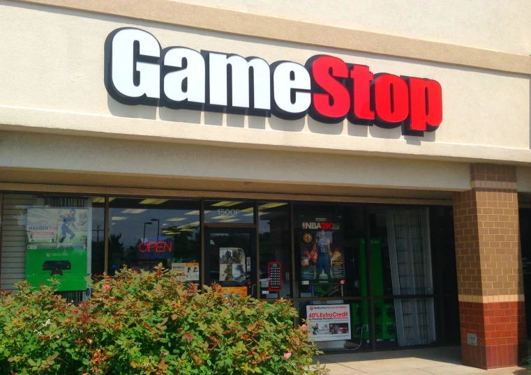 a game stop shop with lots of games and prizes