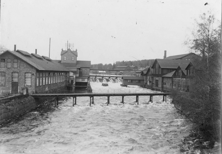 this is a black and white po of a river