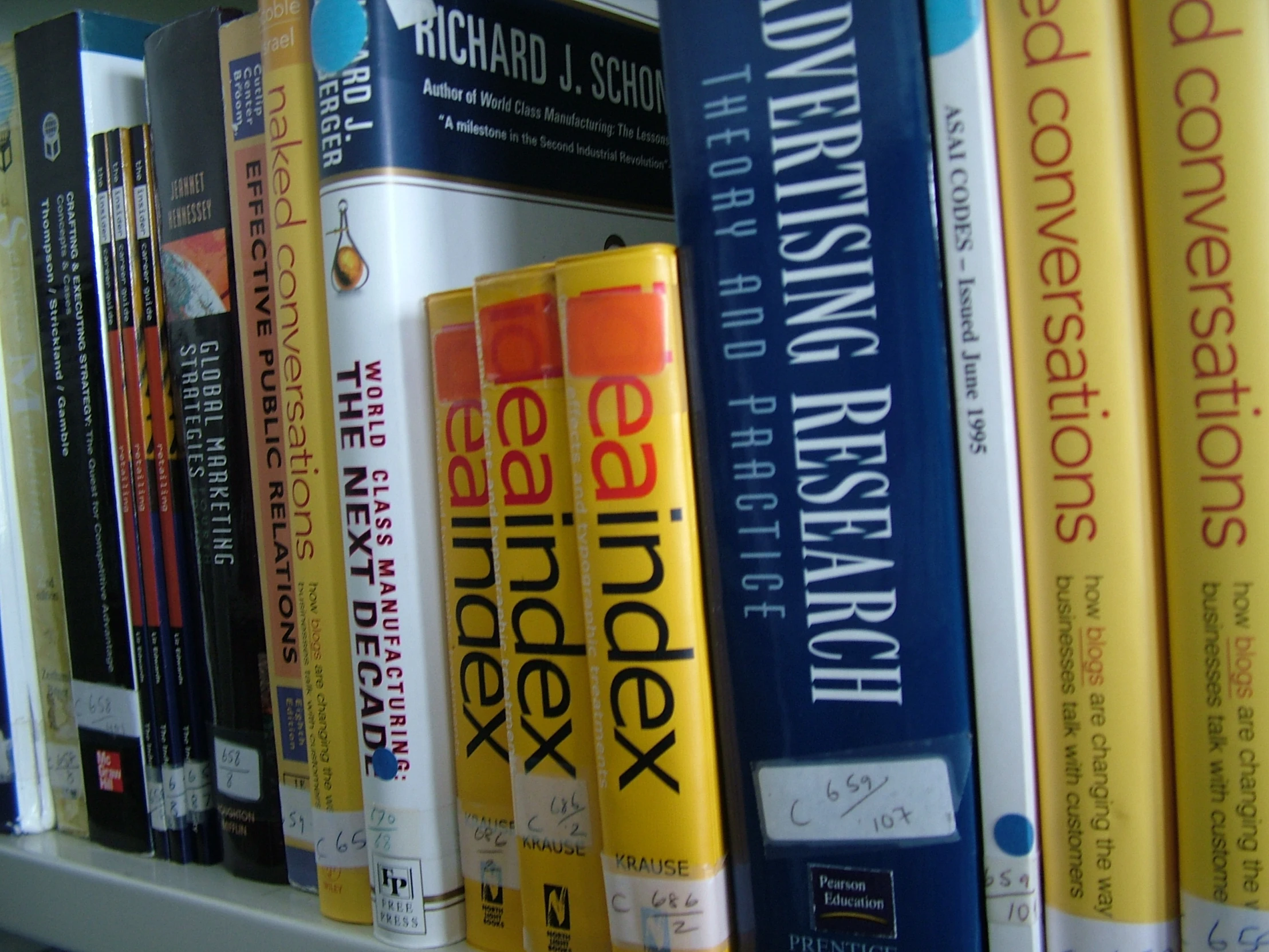 this is a bookcase full of various books