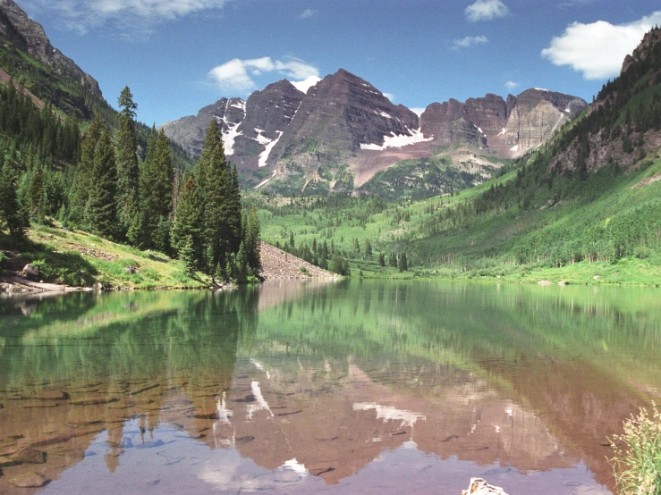 there are mountains in the background that look like they were built on land