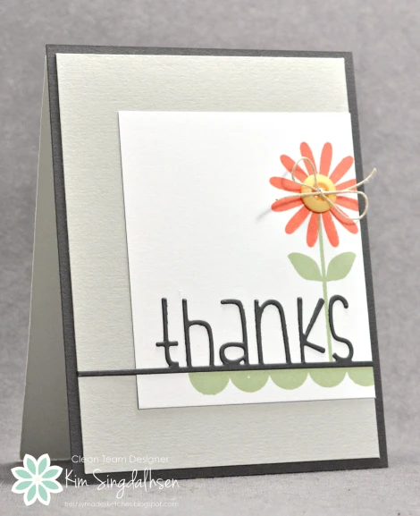 a close up image of an opened thank card