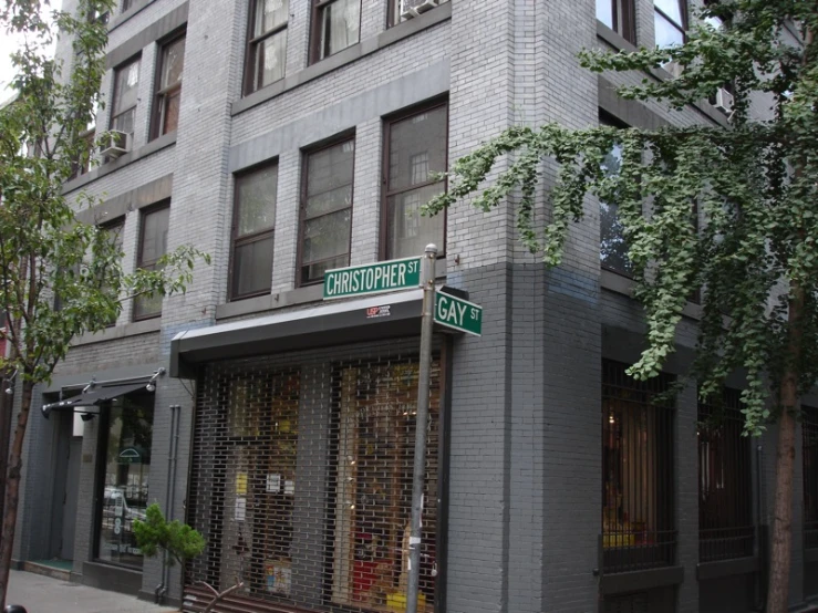 the outside of a three - story store located in new york city