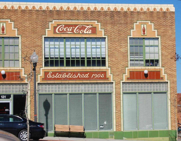 the coca cola store on a street corner