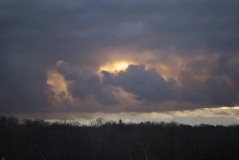 there is a large cloud in the sky