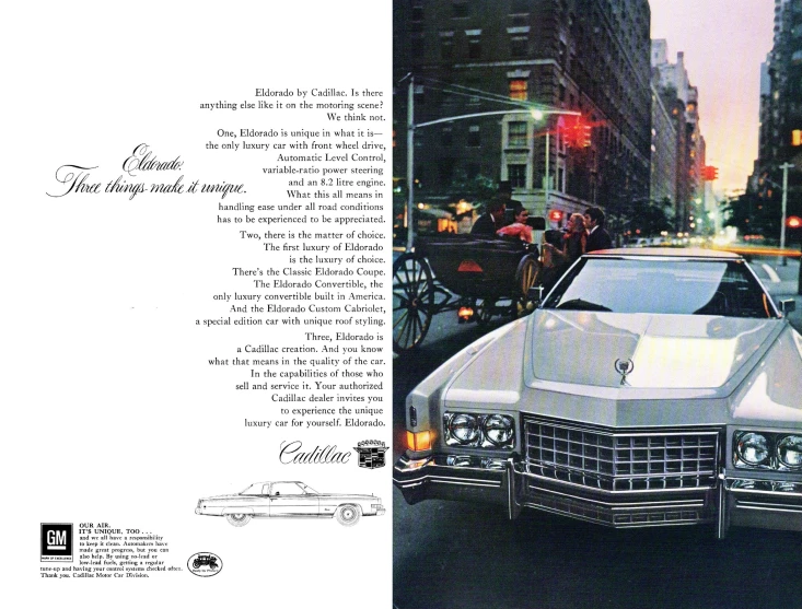 an ad for chrysler continental sedan on the city street