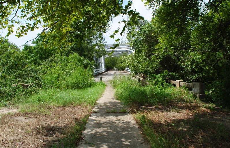 there is a small park like area next to the train tracks