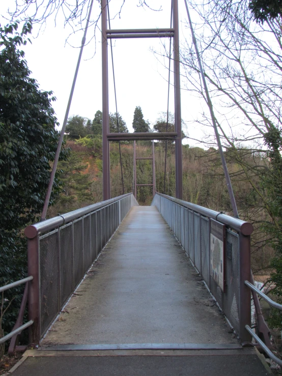 a bridge over a river with one foot high