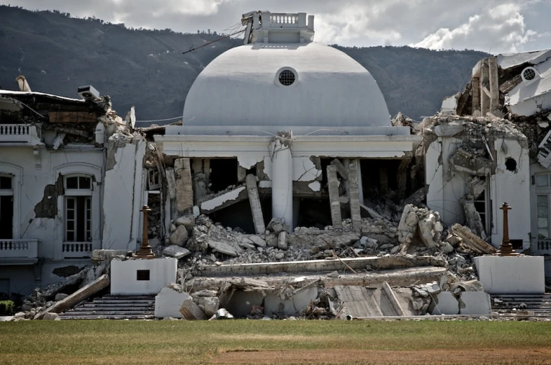 the old building is very large and destroyed