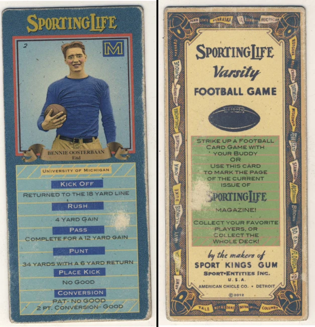 two different baseball cards with a player on one card