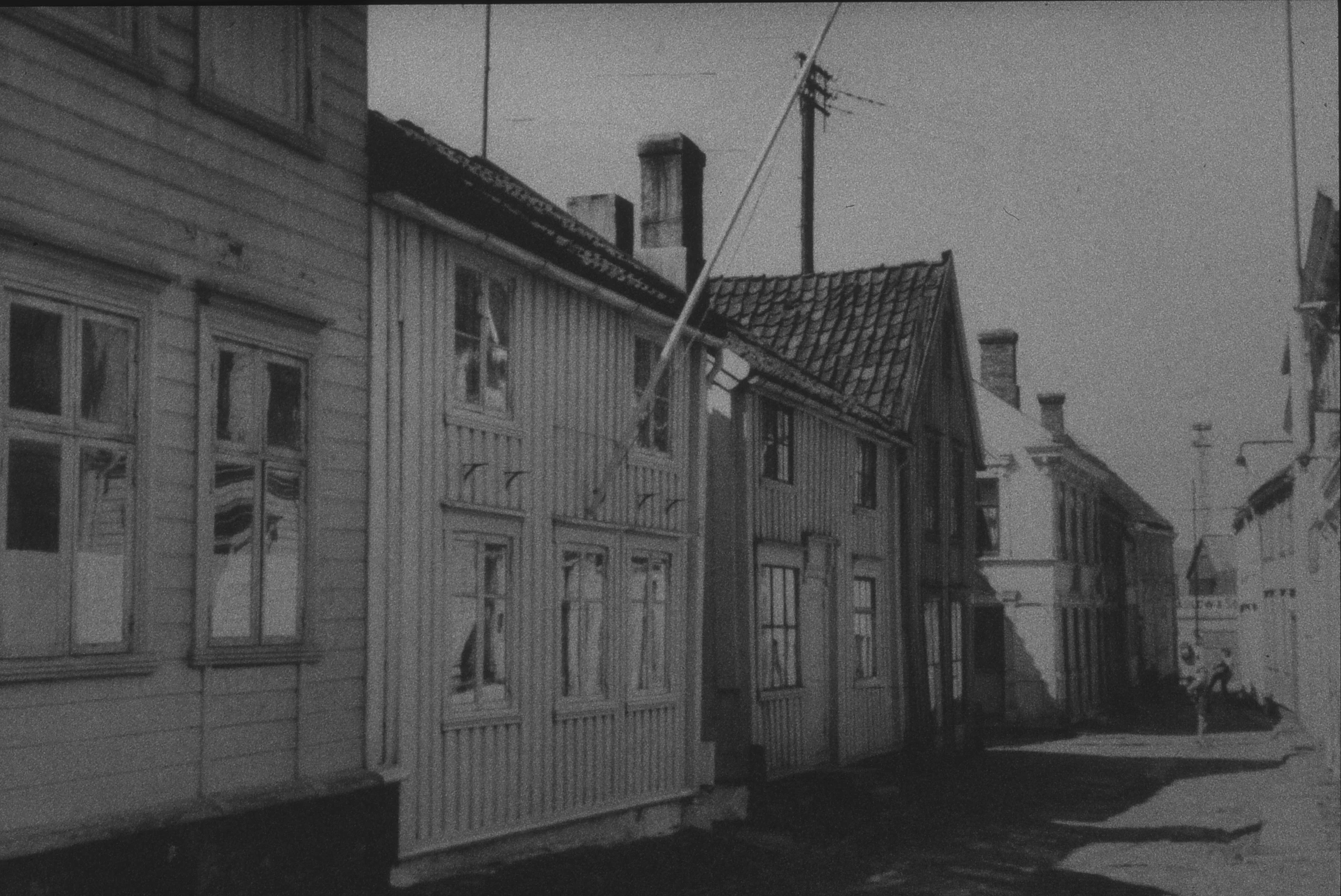 the narrow streets are empty and not far from their homes