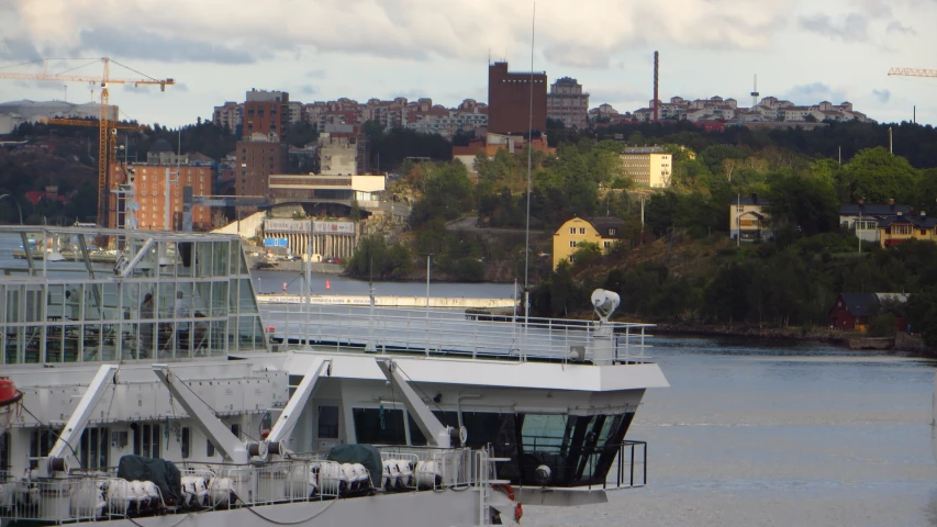 the boat has water tanks near it's deck