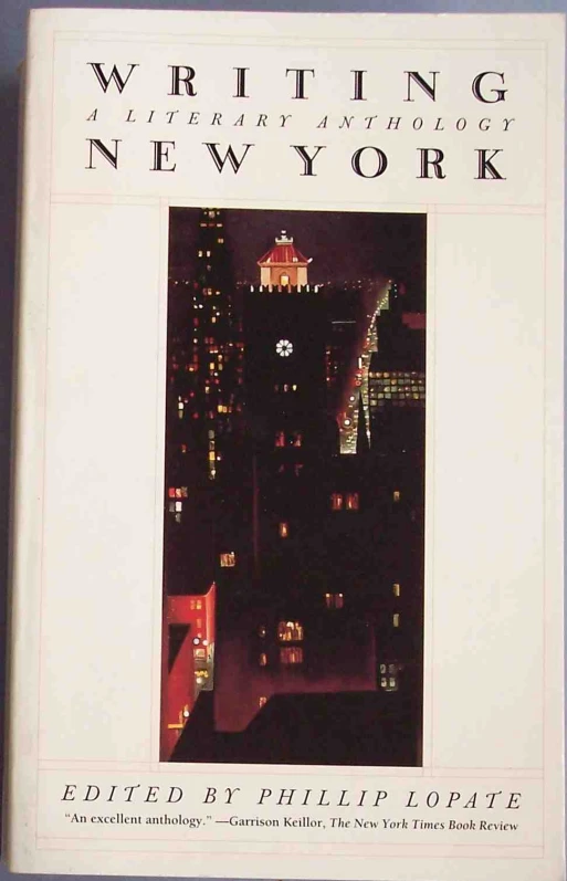 a book on writing with new york skyline and skyscrs