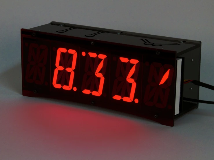 the clock displays seven 13 15 minutes
