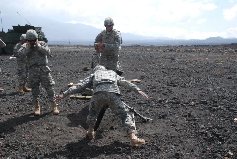 soldiers moving with their legs in the air