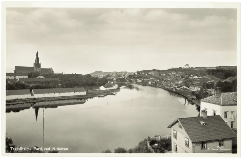 a small village with some boats in the water