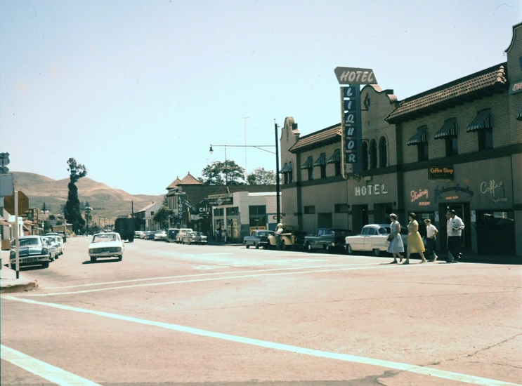 people walking around in the middle of a street