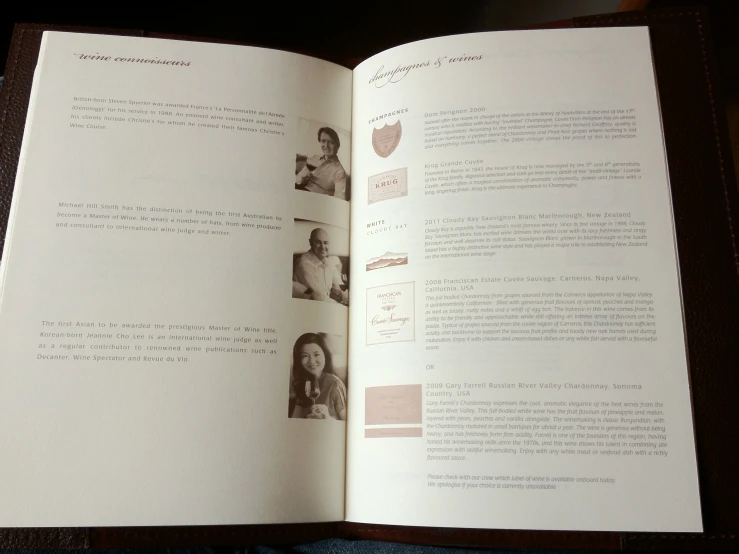 a po book with pictures inside of it