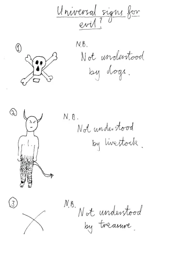 a sheet with handwriting writing about animals