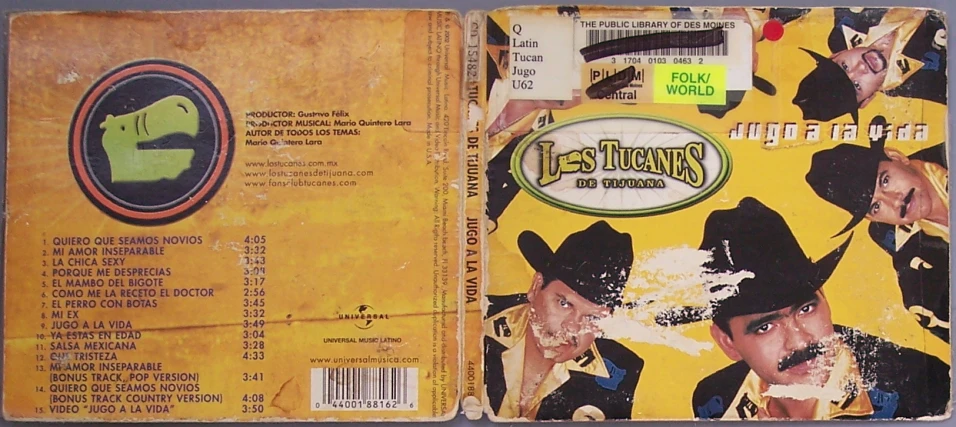 a cd cover with the word les troiss on it