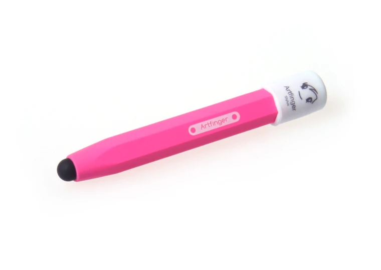 an image of a pink pen with black tips