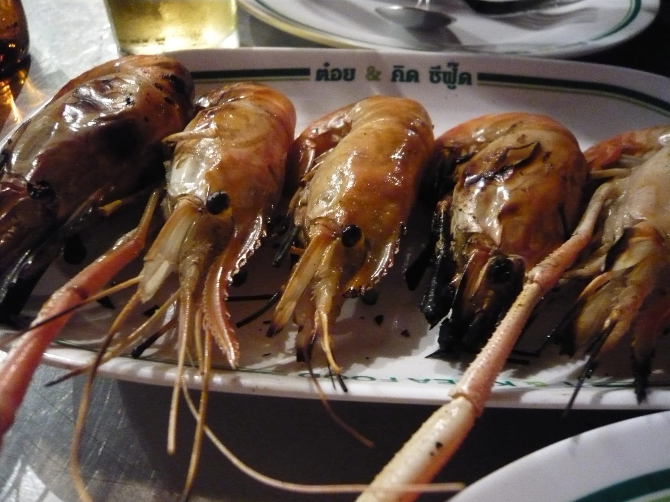 several seafoods being prepared in a restaurant