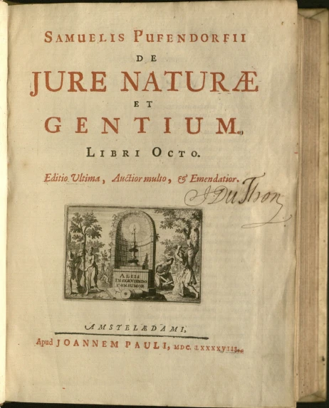 the title page of a book containing an image