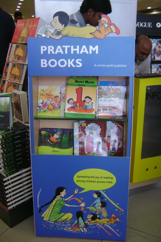a sign is showing the books of the children's series