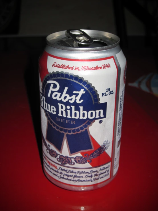 a can of pepsi blue ribbon is displayed