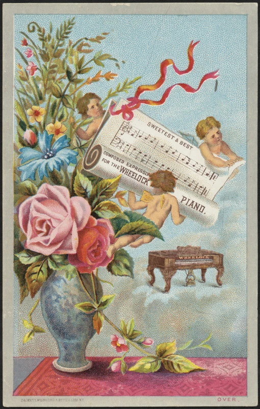 the painting depicts a woman reading a sheet music on an airplane