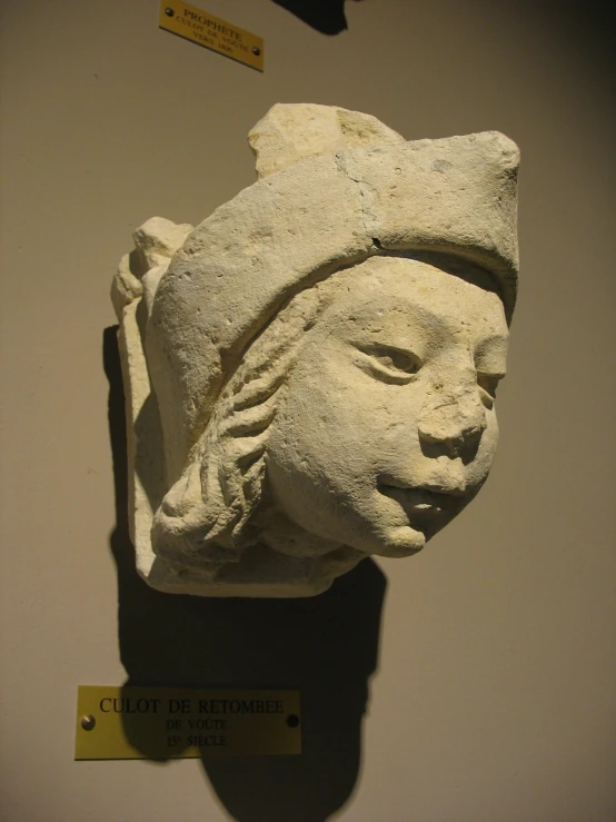 an artistic sculpture of a woman's head