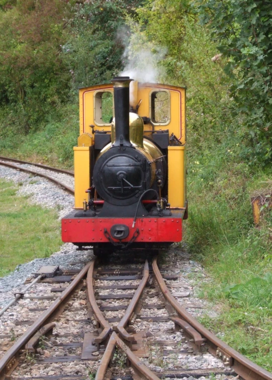 a train that is sitting on some tracks