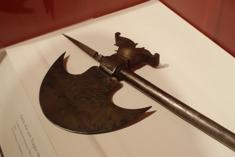 a sword that looks like an old axe