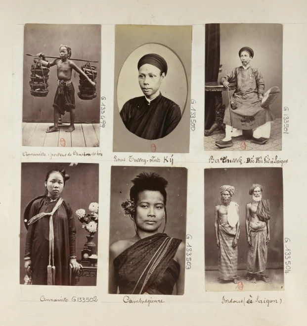 antique black and white pos of african women in dresses