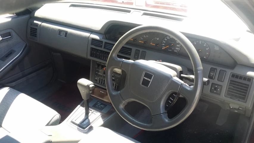 an interior view of the car is shown