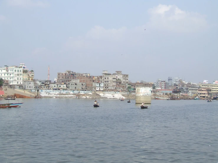 a body of water with a bunch of boats