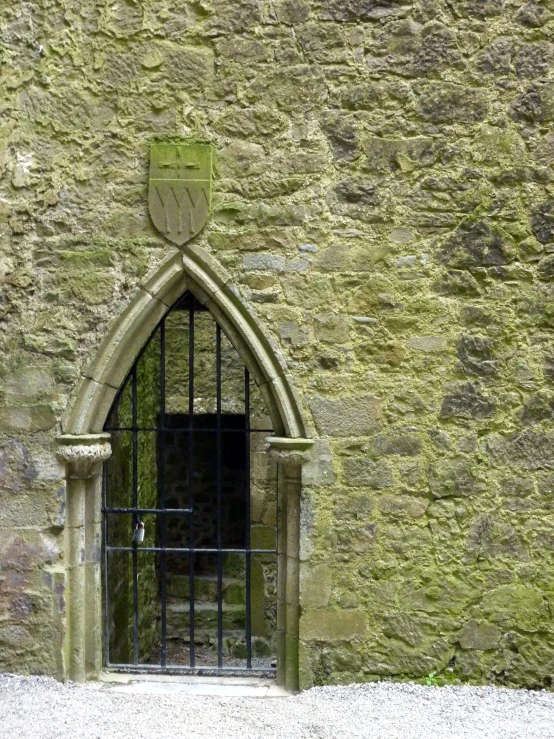 an image of a gate to a building